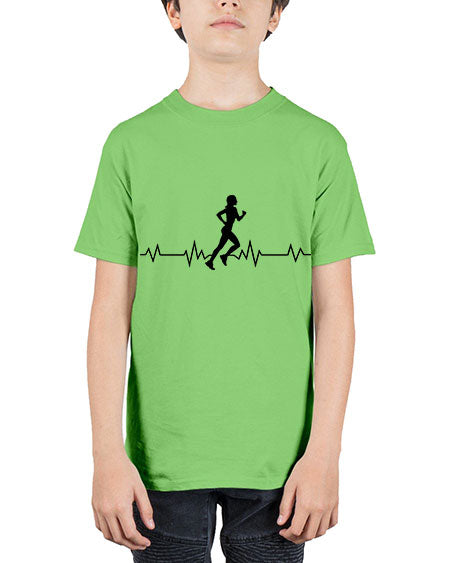 Heart Beat Runner girl - sports general - Youth Tee Unisex