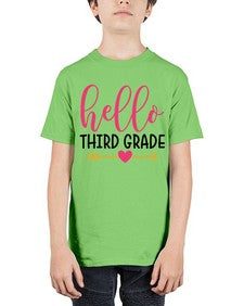 Hello Third Grade 350# - third grade - Youth Tee Unisex