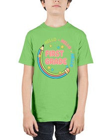 Hello first Grade Pencil 278# - first grade - Youth Tee Unisex
