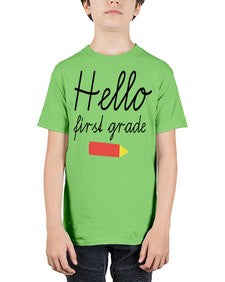 Hello first grade 274# - first grade - Youth Tee Unisex