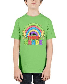Hello third Grade Rainbow 348# - third grade - Youth Tee Unisex