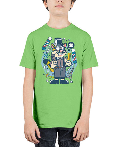 Hipster Barber Leopard836# - barber - Youth Tee Unisex