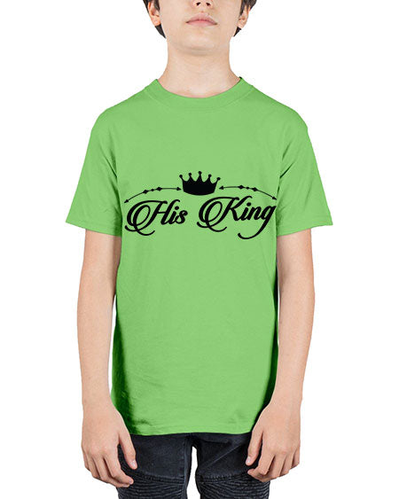 His king 6# - black words and phrases - Youth Tee Unisex