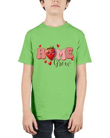 Home Grown Groovy Strawberry 1054# - strawberry - Youth Tee Unisex