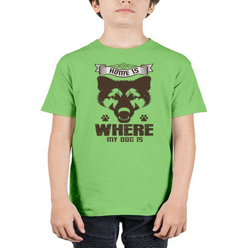 Home Is Where My Dog Is Style 202# - dogs - Youth Tee Unisex