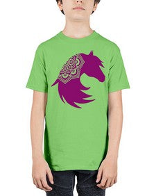 HorseFaceMandala 535# - mandala - Youth Tee Unisex