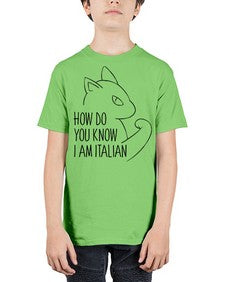How Do You Know I am Italian - cats - Youth Tee Unisex