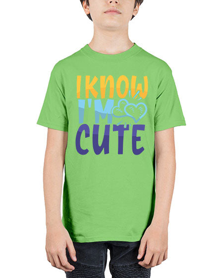 I Know Im Cute Style 100# - baby - Youth Tee Unisex