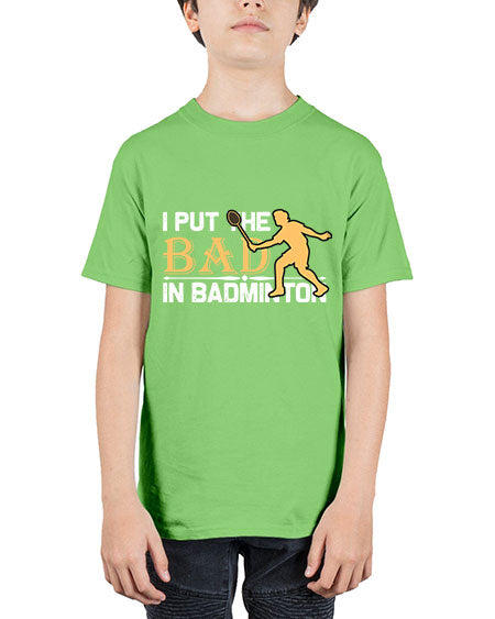 I put 1096# - badminton - Youth Tee Unisex