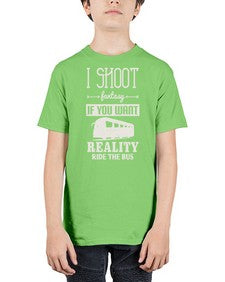 I shoot fantasy If you want reality ride the bus 2# - bus - Youth Tee Unisex