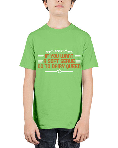 If you want a soft serve go to dairy 2044# - badminton - Youth Tee Unisex