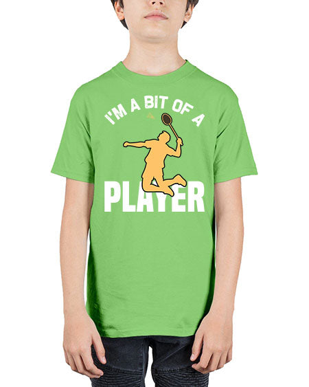 Im a bit 1071# - badminton - Youth Tee Unisex