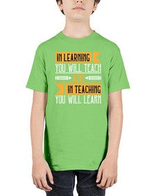 In learning you will teach and in teaching you will learn Style 988# - teacher - Youth Tee Unisex