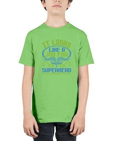 It loks like a job for superhero 145# - cartoon super hero - Youth Tee Unisex