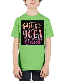 It s yoga O clock  345# - yoga - Youth Tee Unisex