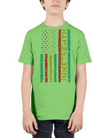 Juneteenth Freedom Day Afro Usa Flag Png 23# - black juneteenth - Youth Tee Unisex