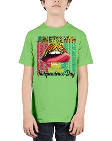 Juneteenth Independence Day Sexy Lip Png 11# - black juneteenth - Youth Tee Unisex