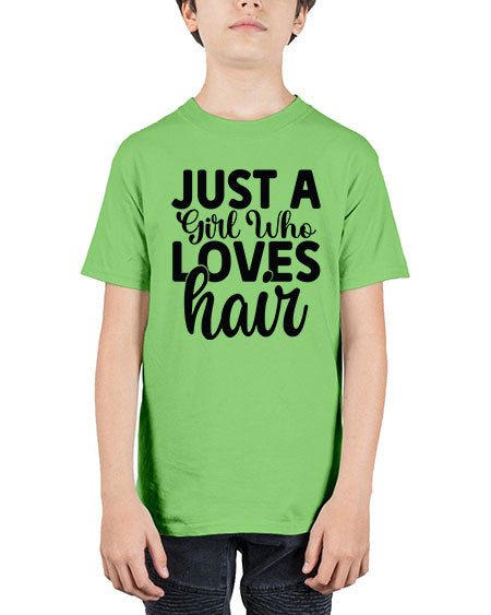 Just A Girl Who Loves Hair 1018# - hairdresser - Youth Tee Unisex