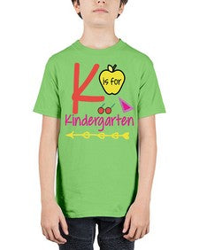 K is for Kindergarten 397# - prek headstart - Youth Tee Unisex