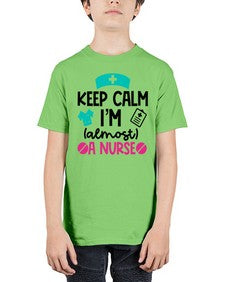 Keep Calm Im Almost A Nurse Style Style 1026# - nurse - Youth Tee Unisex