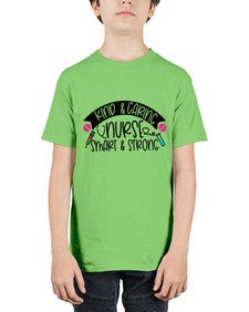 Kind Caring Nurse Smart Strong Style Style 1032# - nurse - Youth Tee Unisex