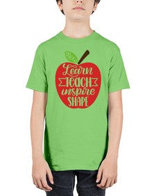 Learn Teach Inspire Shape Style 1044# - teacher - Youth Tee Unisex