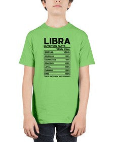 Libra Nutrition Facts 318# - libra - Youth Tee Unisex