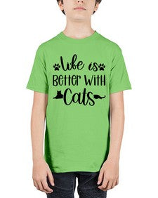Life Is Better With A Cats Style 99# - cats - Youth Tee Unisex