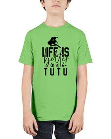 Life is better in a tutu 154# - ballet - Youth Tee Unisex