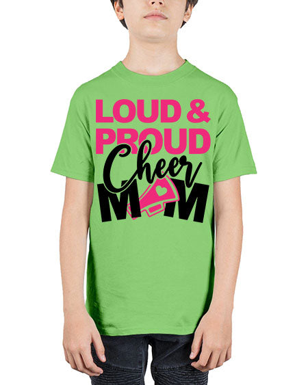 Loud Proud Cheer mom 765# - cheer - Youth Tee Unisex