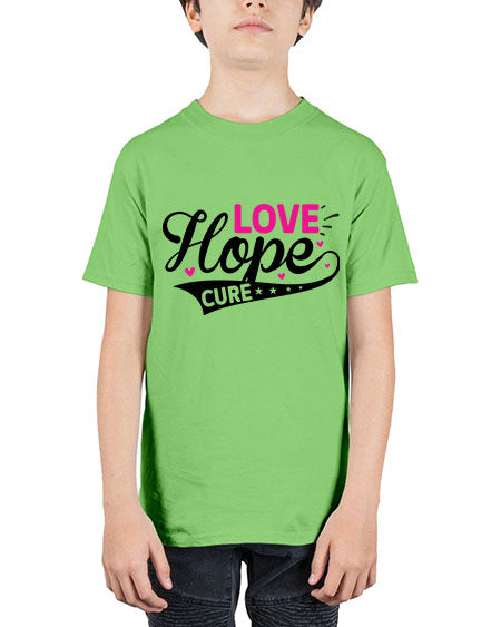 Love Hope Cure 14# - breast cancer - Youth Tee Unisex