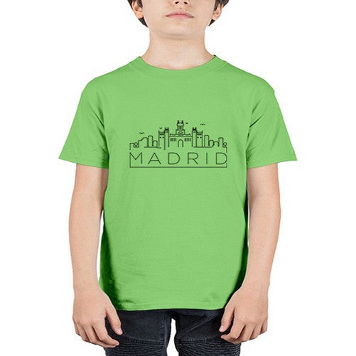 Madrid Minimal Skyline 1201# - cities - Youth Tee Unisex