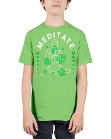 Meditate Anywhere 420# - yoga - Youth Tee Unisex
