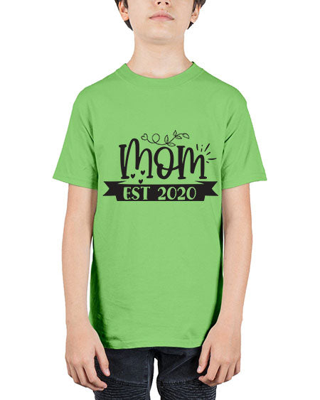 Mom est 406# - pregnancy - Youth Tee Unisex