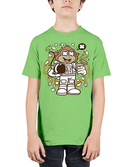 Monkey Astronaut - monkey - Youth Tee Unisex