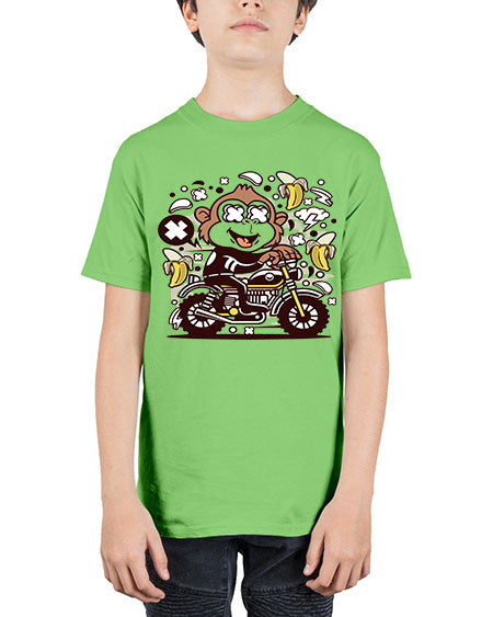 Monkey Motocrosser - monkey - Youth Tee Unisex