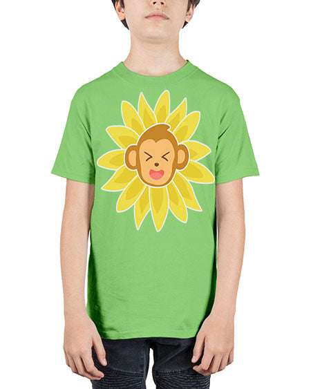 Monkey Sunflower 17# - monkey - Youth Tee Unisex
