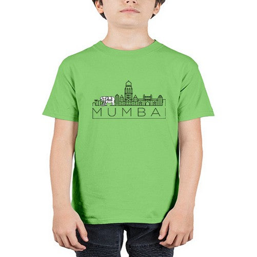 Mumbai Minimal Skyline copy 1380# - cities - Youth Tee Unisex