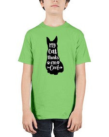 My Cat Thinks Im Cool Style 101# - cats - Youth Tee Unisex