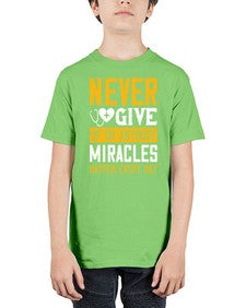 Never give up on anybody Miracles happen every day Style 309# - nurse - Youth Tee Unisex