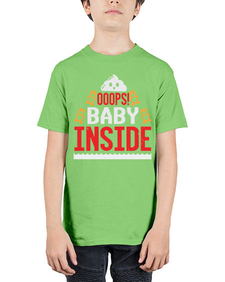 Ooops baby inside Style 179# - baby shower - Youth Tee Unisex