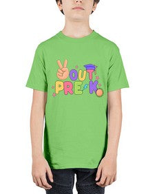 Peace Out PreK Peace Hand 638# - prek headstart - Youth Tee Unisex