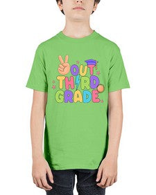 Peace Out third Grade Peace 648# - third grade - Youth Tee Unisex