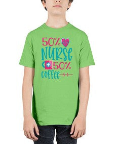 Percent Nurse Percent Coffee Style 1306# - nurse - Youth Tee Unisex