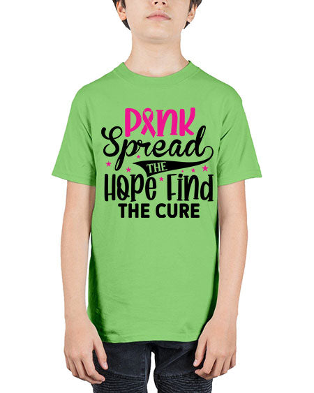 Pink Spread the Hope Find the Cure 10# - breast cancer - Youth Tee Unisex