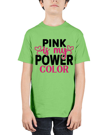 Pink is My Power Color 11# - breast cancer - Youth Tee Unisex