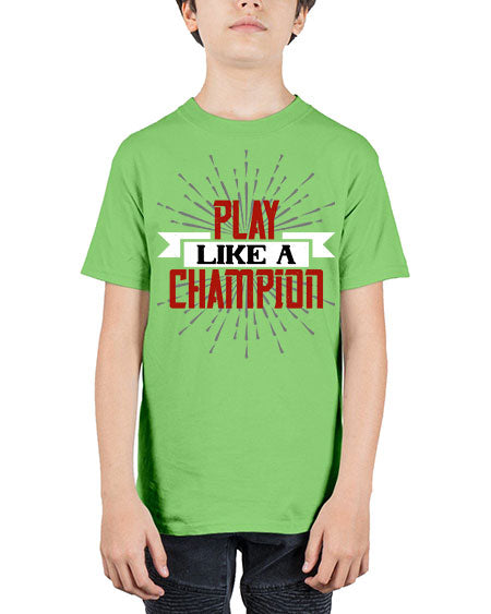 Play like a champion 1942# - badminton - Youth Tee Unisex