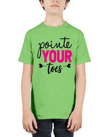 Pointe your toes 176# - ballet - Youth Tee Unisex