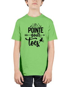 Pointe your toes 177# - ballet - Youth Tee Unisex