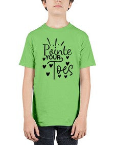 Pointe your toes 178# - ballet - Youth Tee Unisex